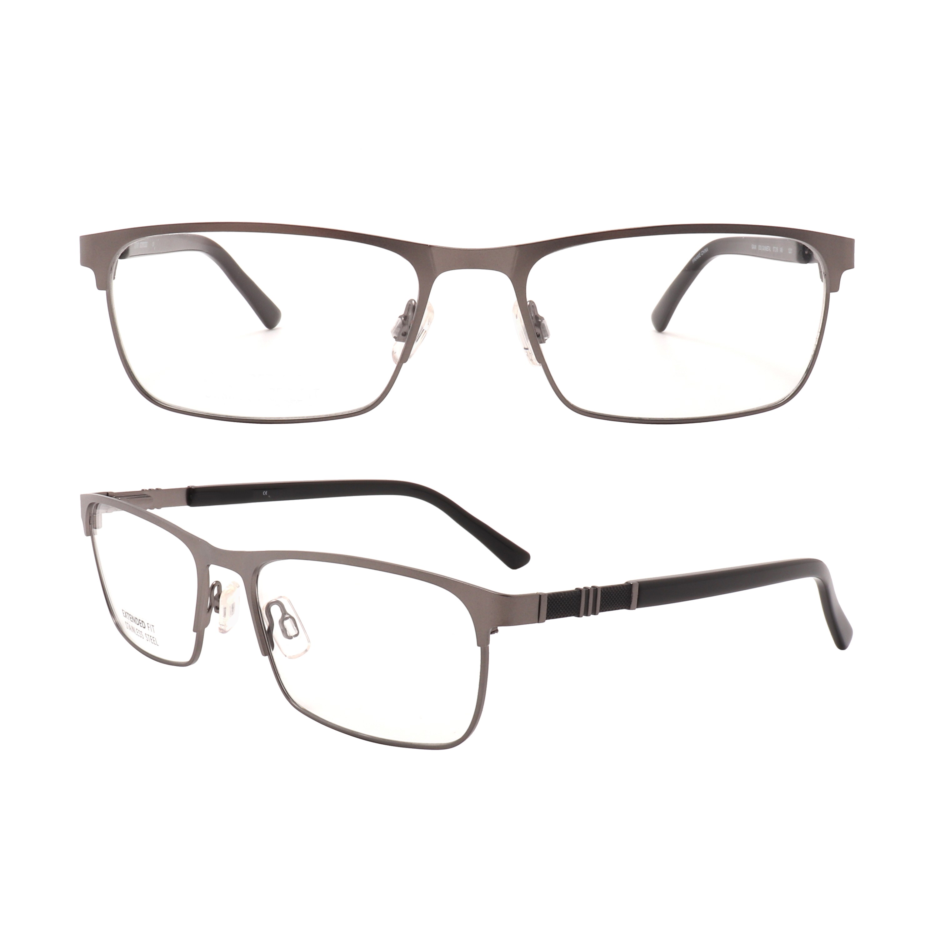 OF221203 Light gray square metal business glasses