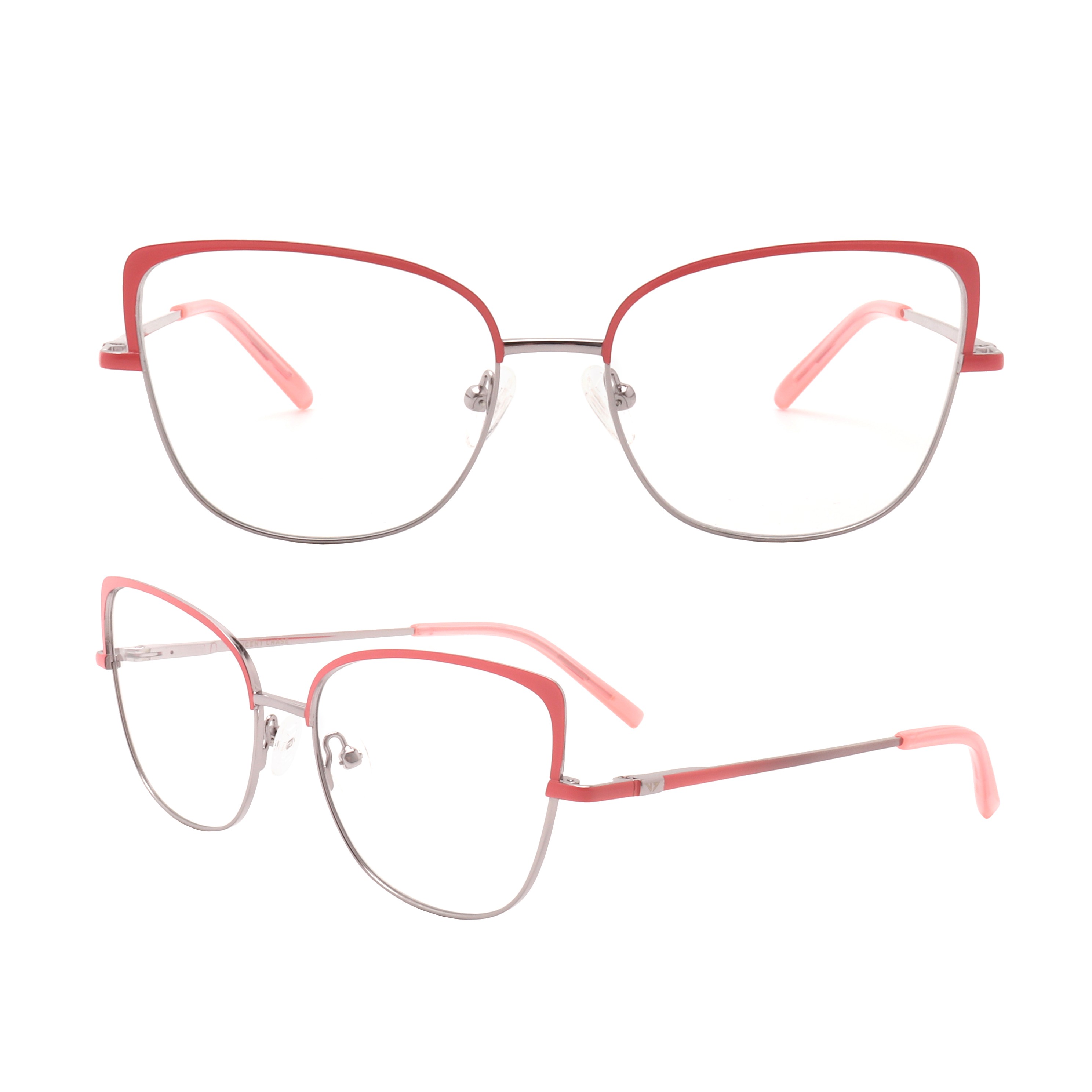 OF221210 Pink oval optical glasses