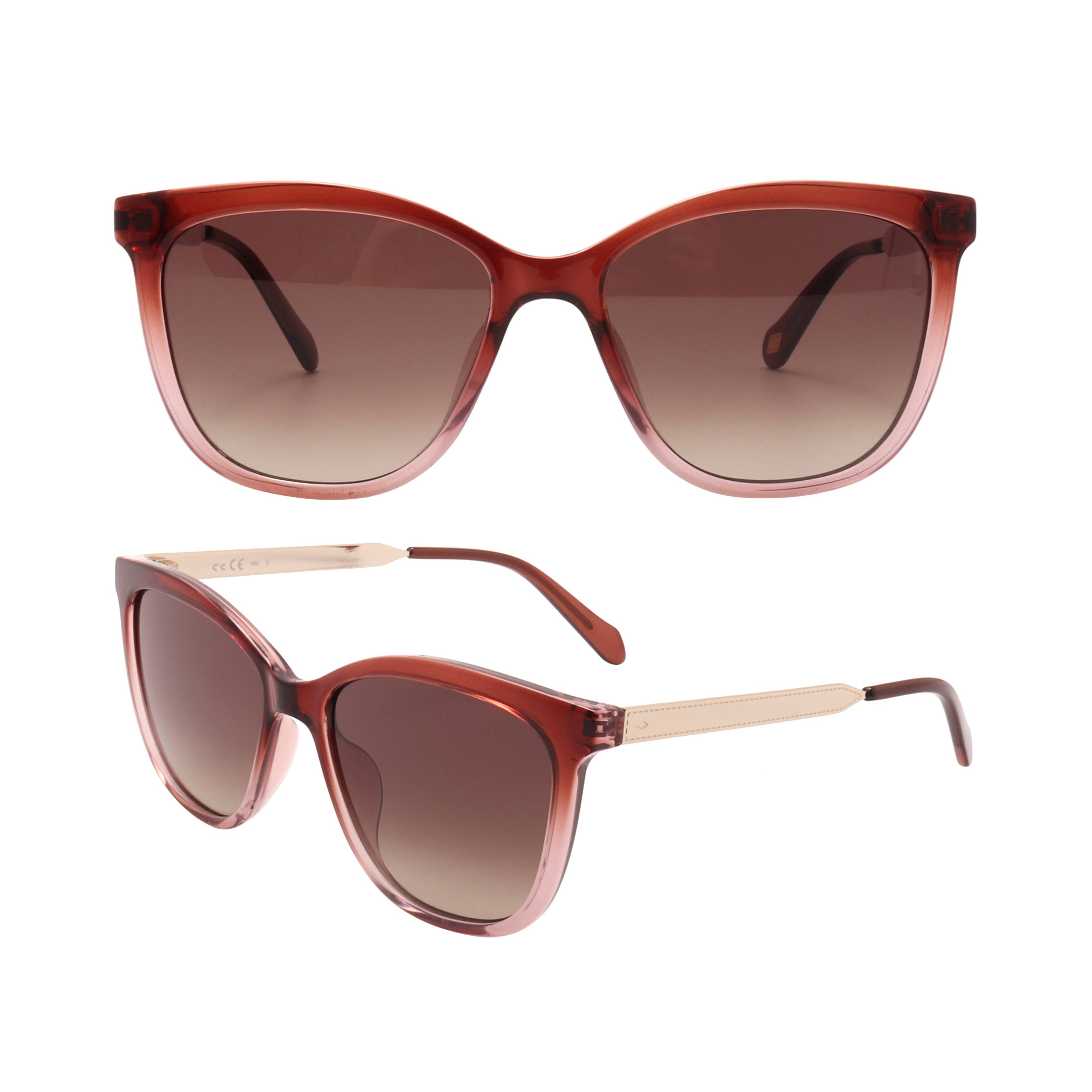 S221232 Dark red transparent optical sunglasses