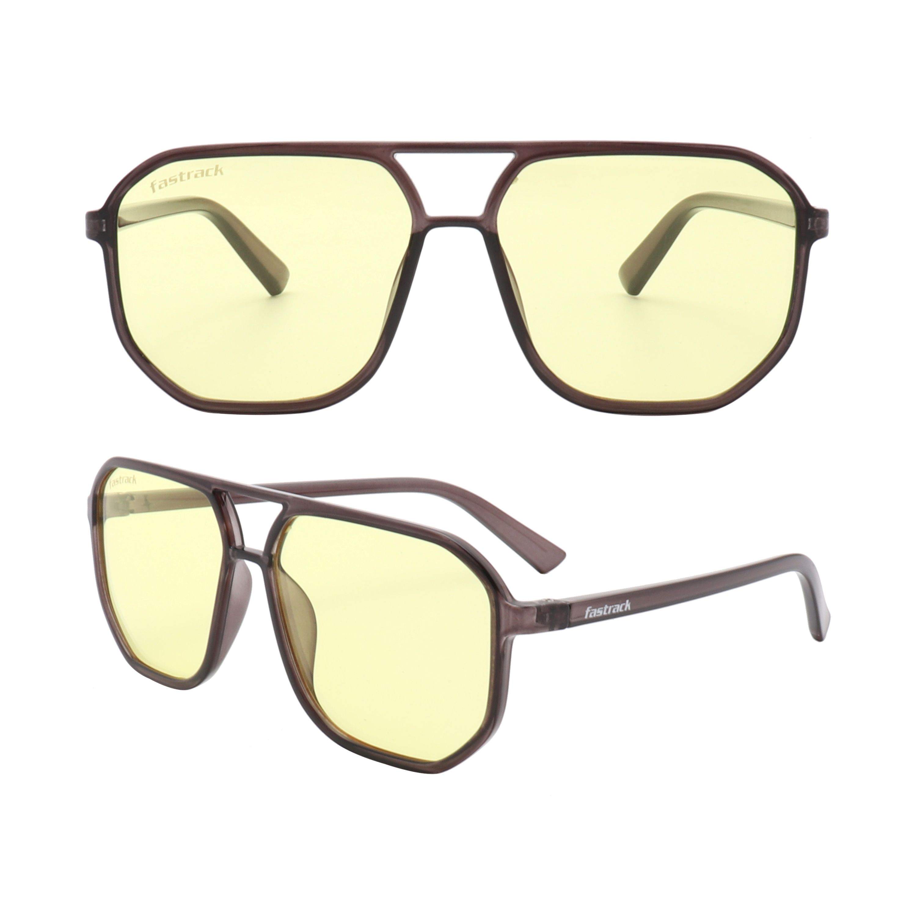 S221211 Light brown oval lens coffee frame optical sunglasses