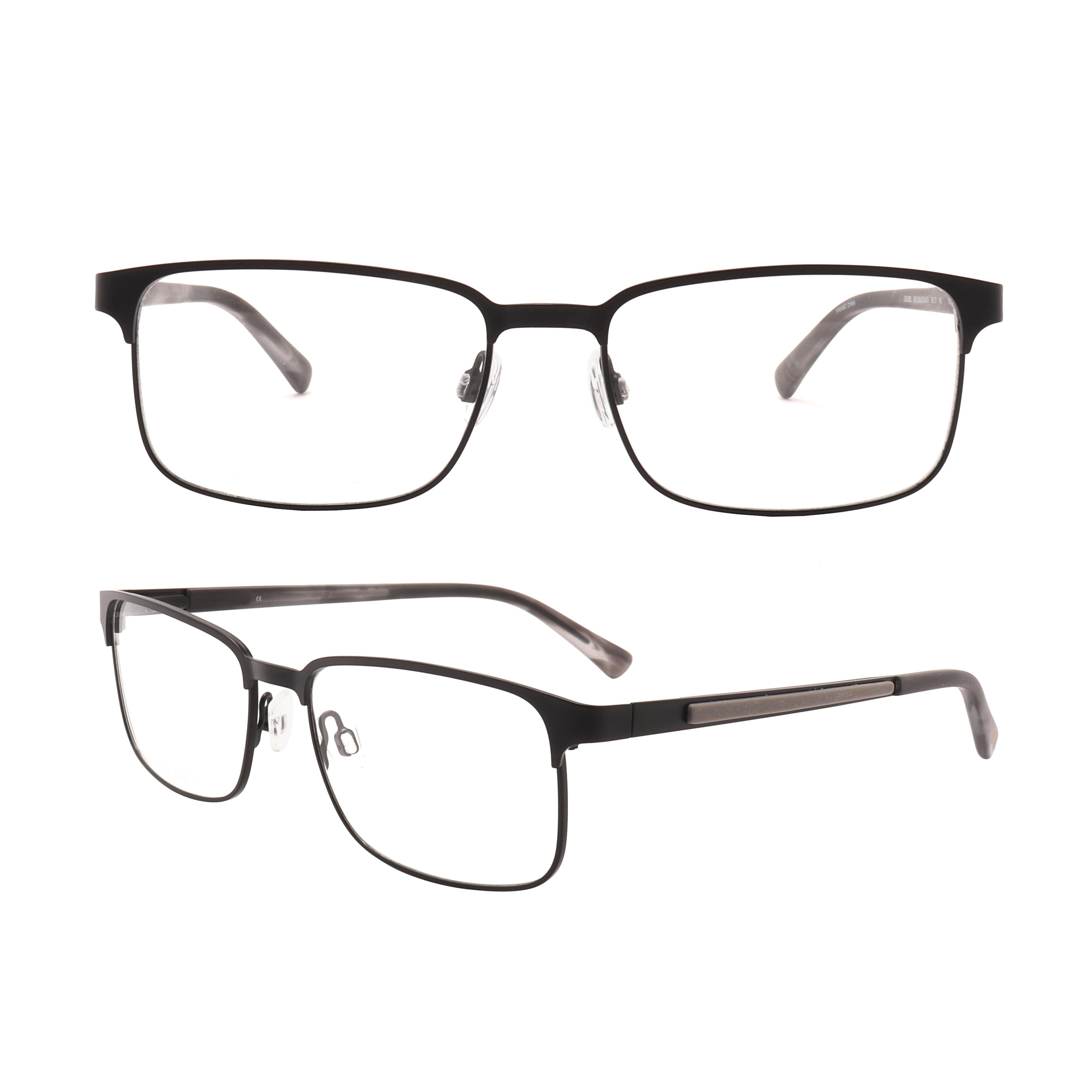 OF221204 Black square metal business glasses