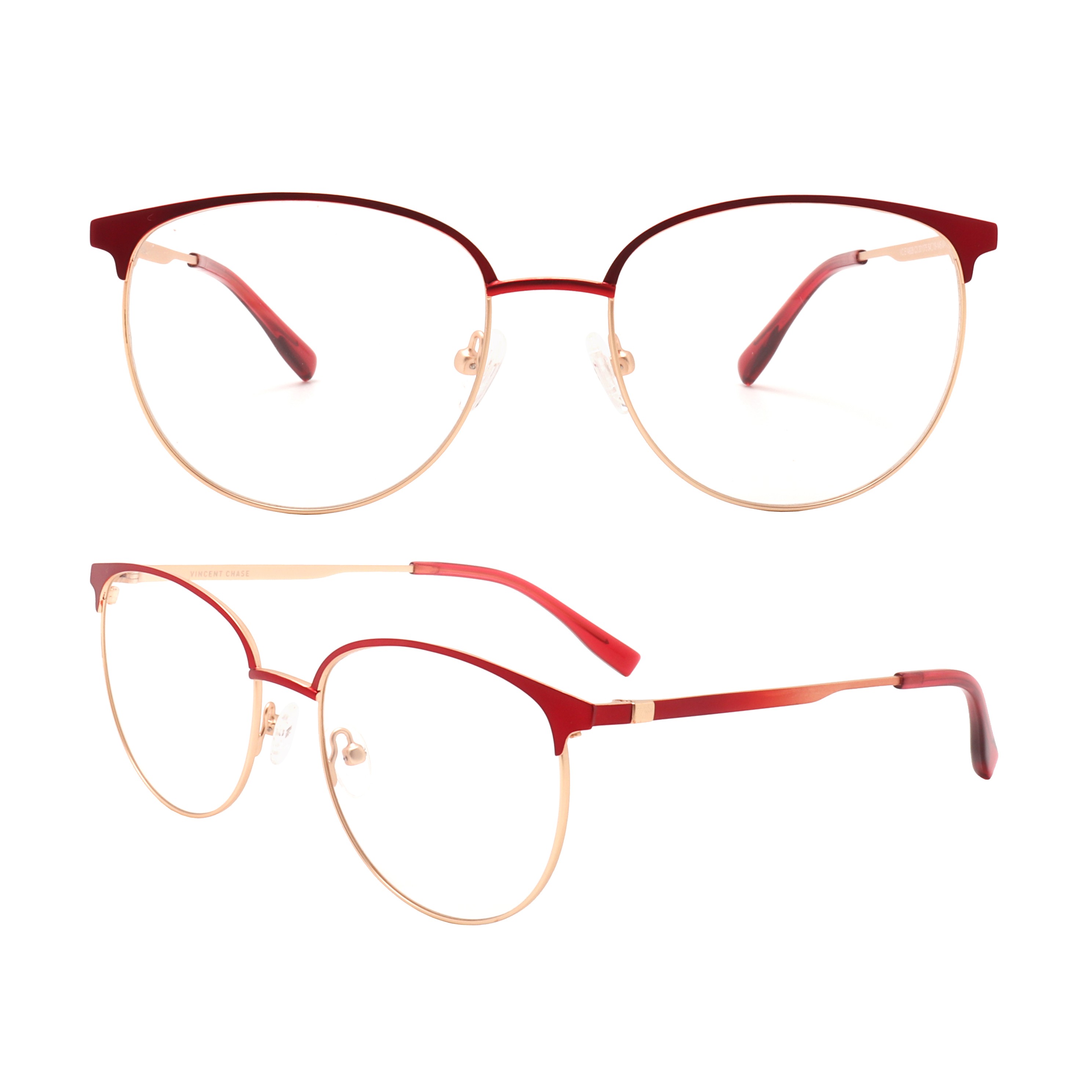 OF221216 Red frame transparent lens optical glasses