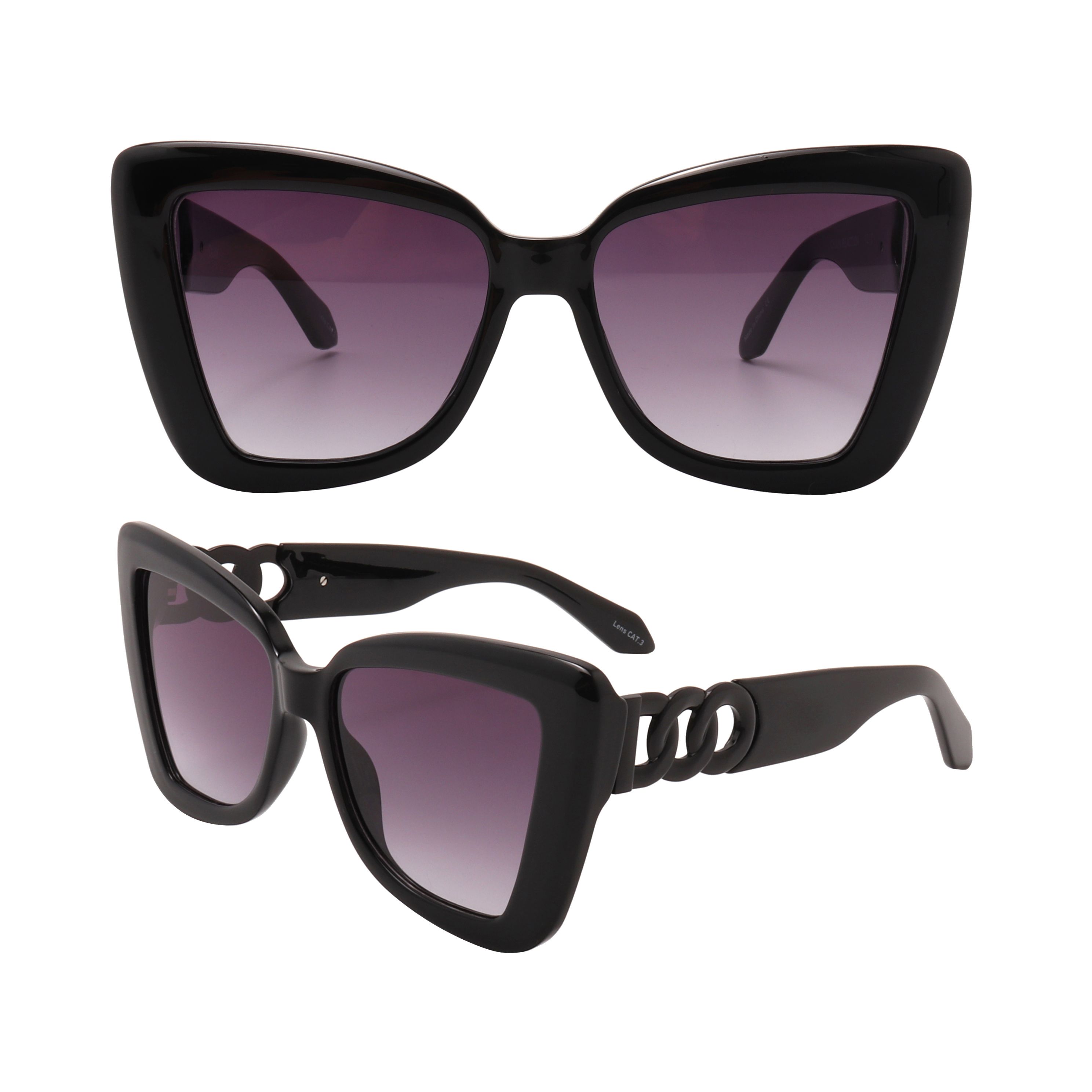 S221228 Light purple lens black fashionable optical sunglasses