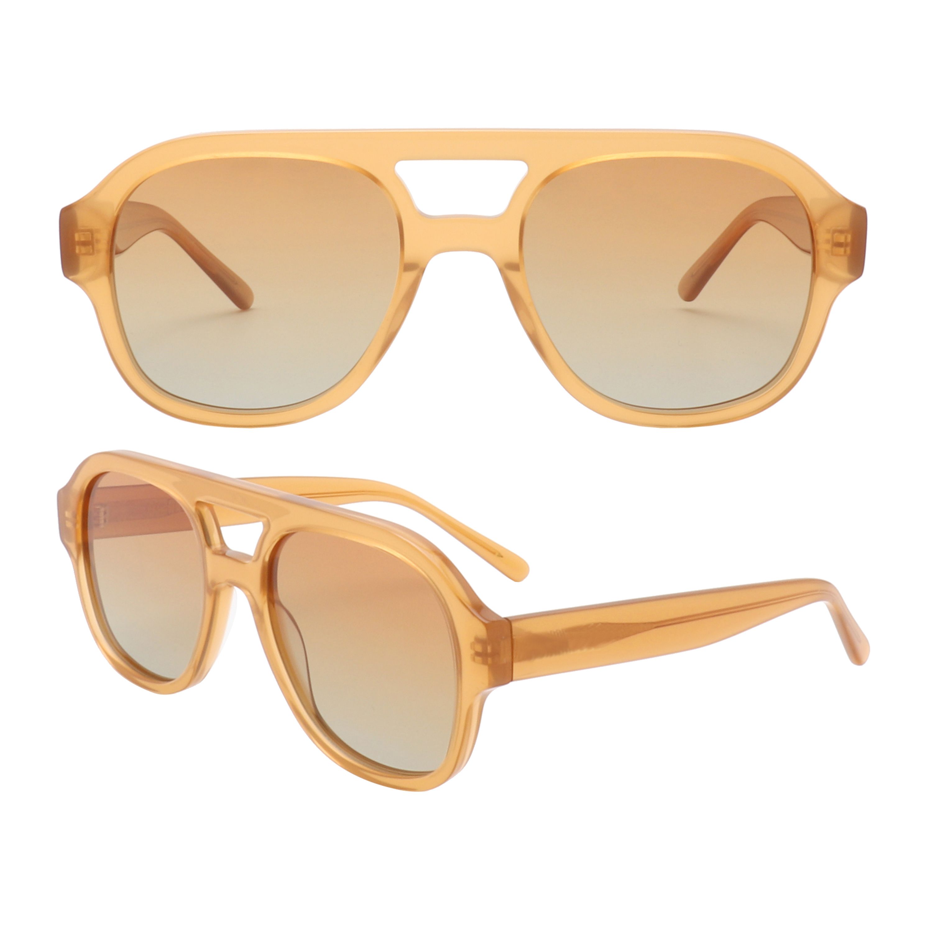 S221233 Light brown fashionable sunglasses