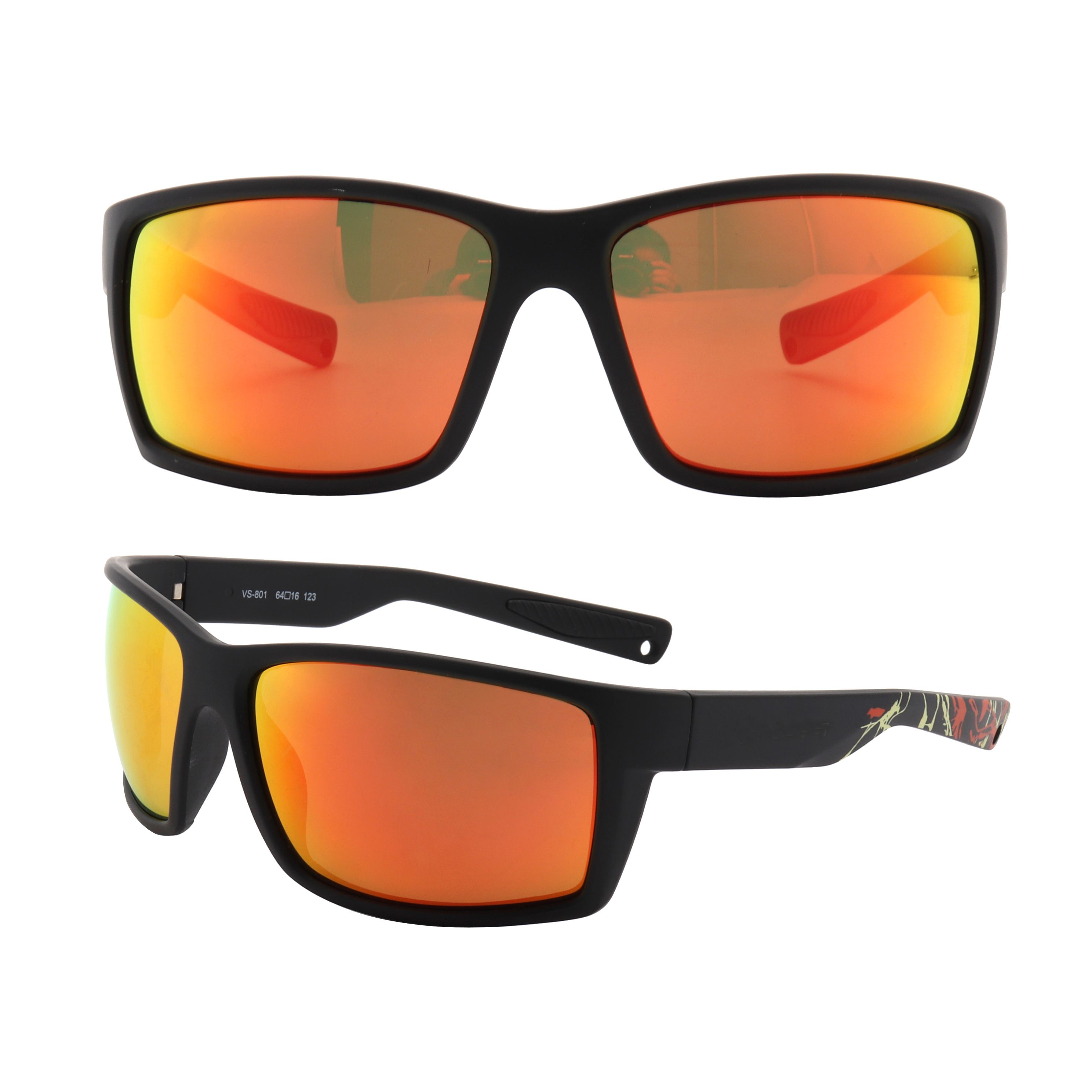 SF221214 Orange lens sports glasses frame