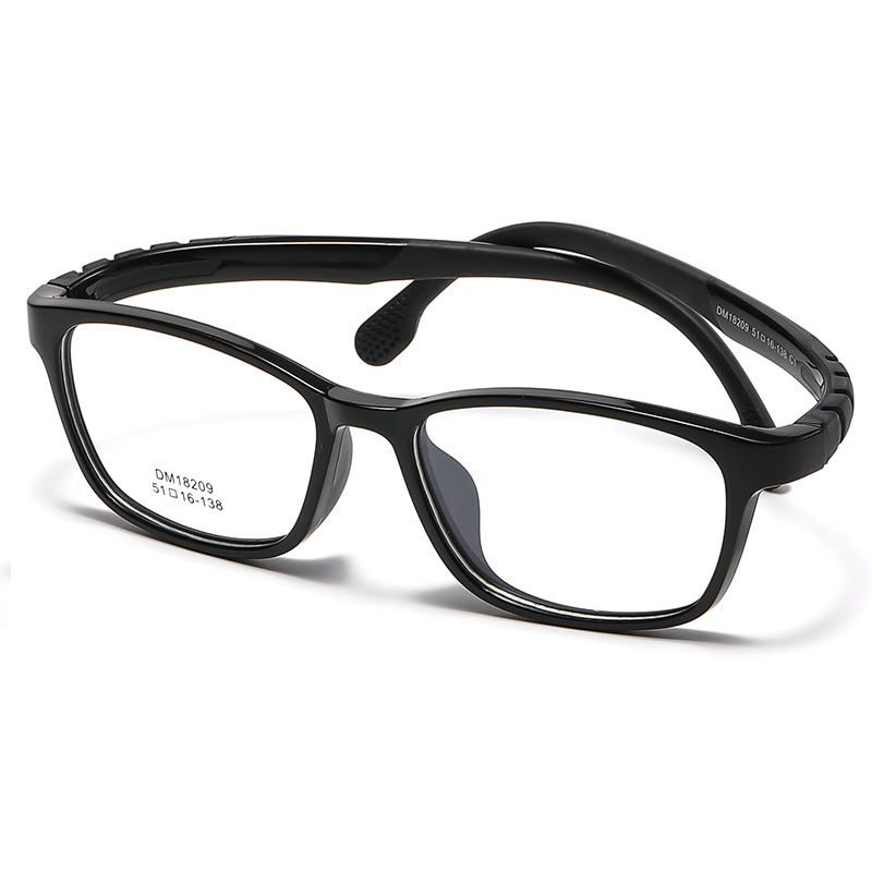 KOF221205 transparent square black frame kid Optical glasses