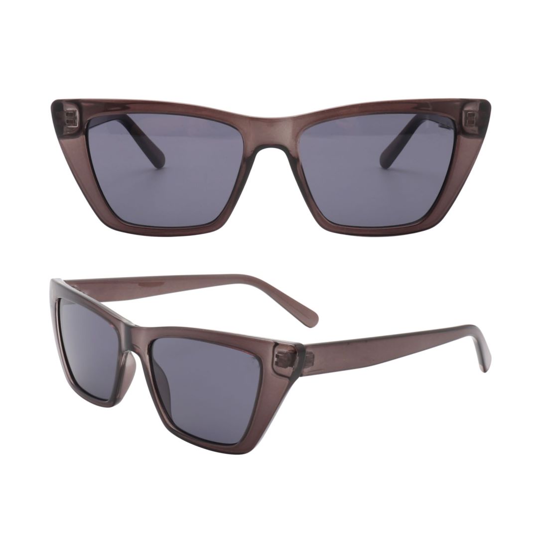 S221215 Brown frame blue lens sunglasses