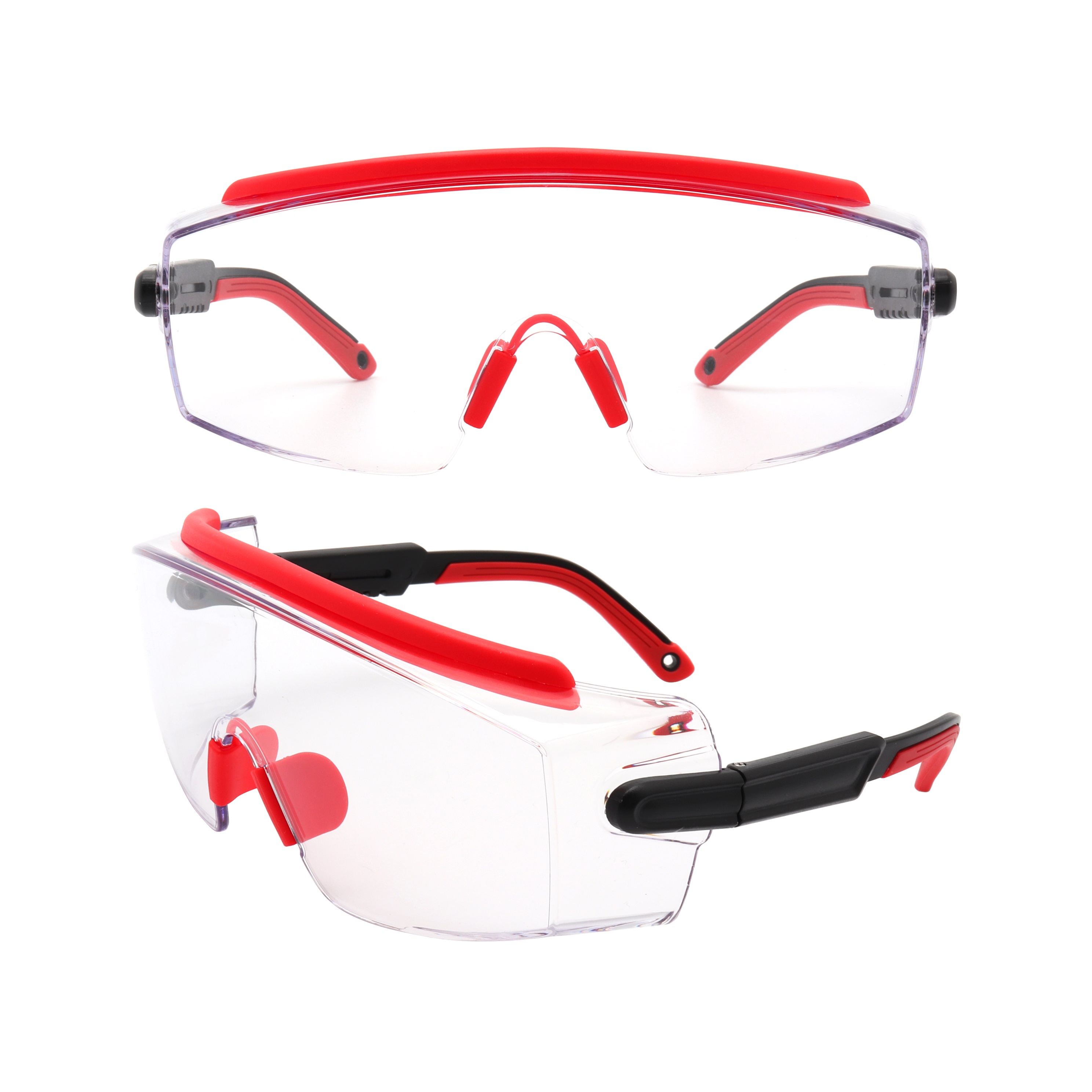 SG221219 Red and black windproof antifog sports goggles