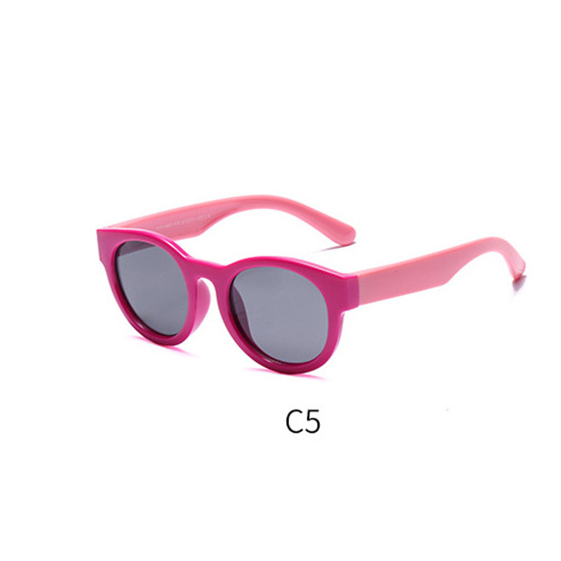 KS230403 Peach Frame Pink Leg High Quality Children's Sunglasses