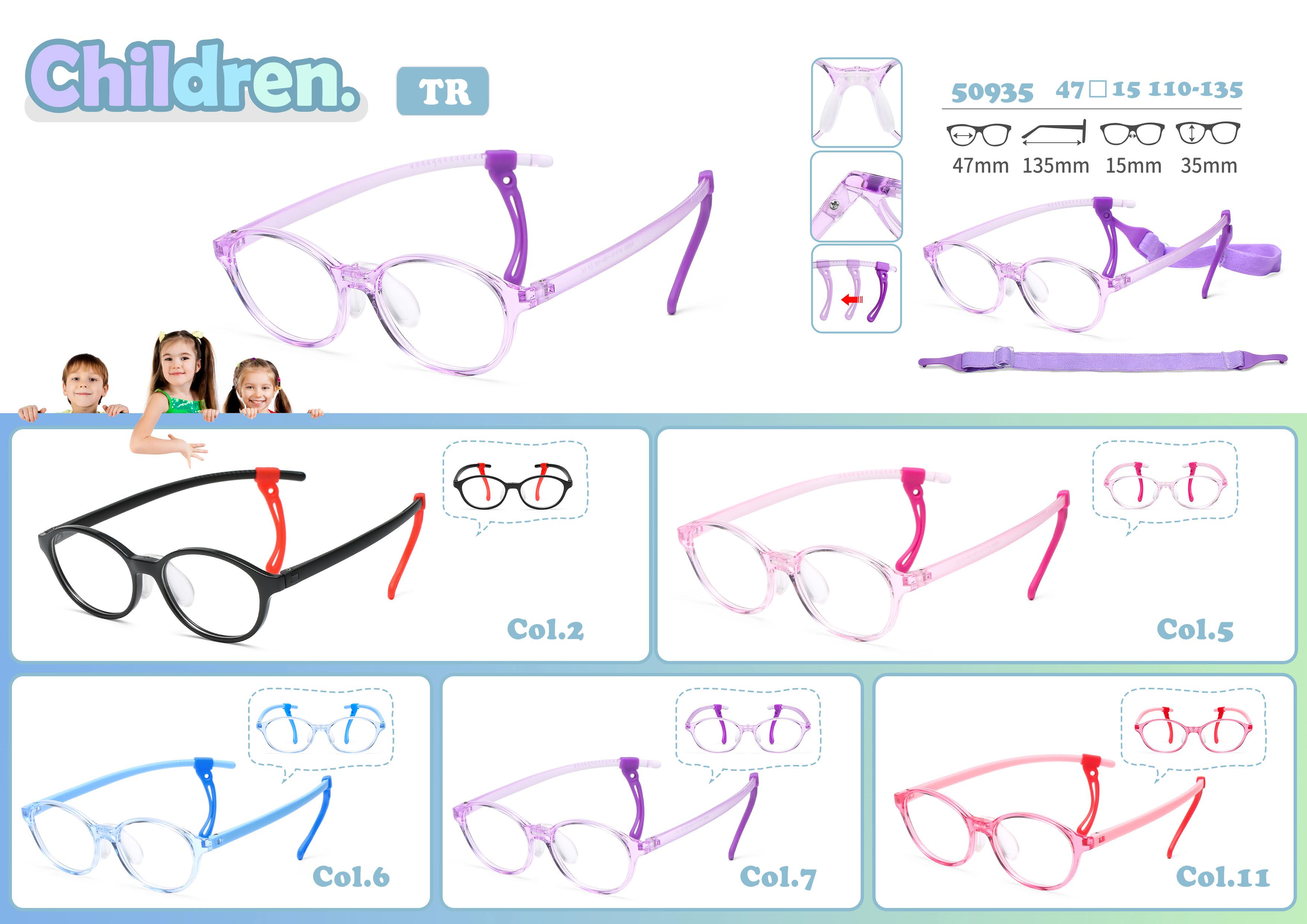 KOF230605TransparentVioletKidsOpticalFrame