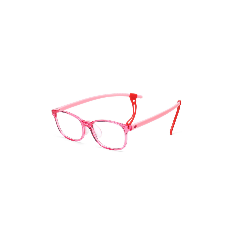 KOF230608 Rose red children's optical frame