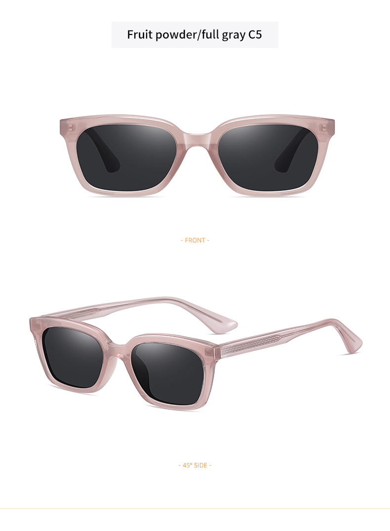 Pink Square Sunglasses Chinese