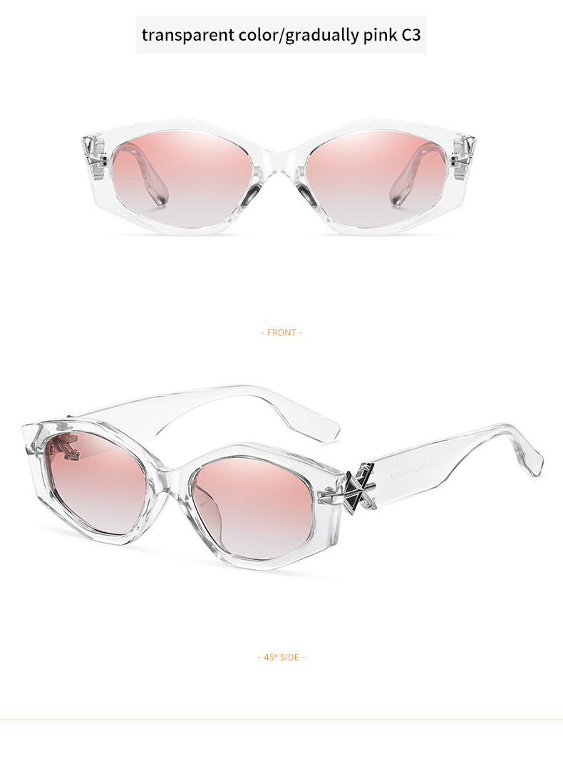 C1727newtransparentoceangradientfashiontrendTRpolarizedsunglasses