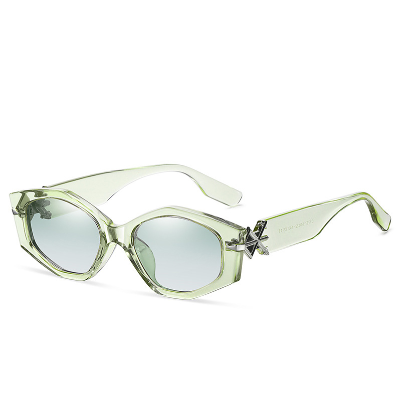 new transparent green ocean gradually green fashion trend TR polarized sunglasses