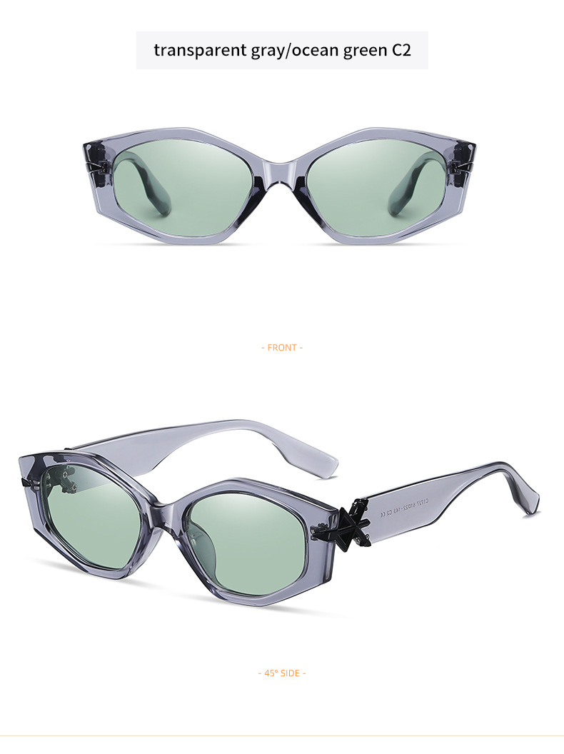 C1727newtransparentgrayoceangreenfashiontrendTRpolarizedsunglasses